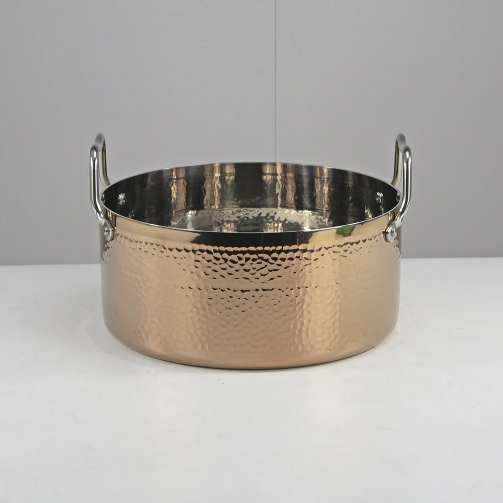 High Quality Stainless Steel Stockpot High Body Soup Pot Durable Three-Layer Cookware Pot Non-stick Induction Cooker