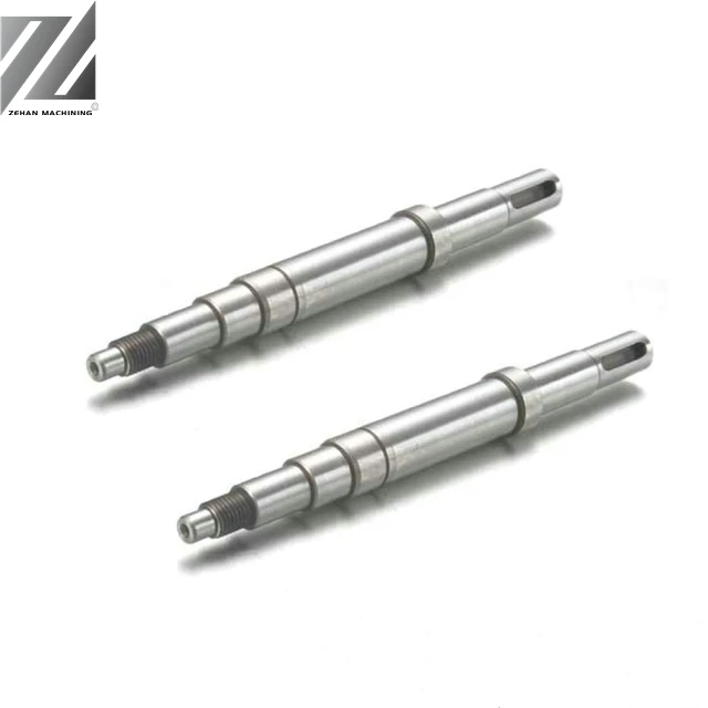cnc turning motor central spindle precision cnc machining process motor shaft