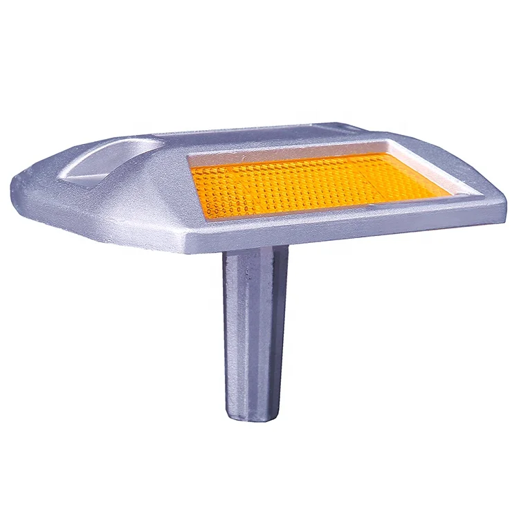 New Design Traffic Warning PMMA Reflector Road Marker 25T High Brightness Aluminum Reflective Road Stud