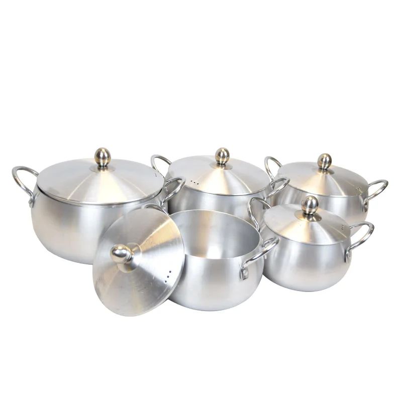 Wholesale cheap aluminum cookware sets household food warmer casserole dish