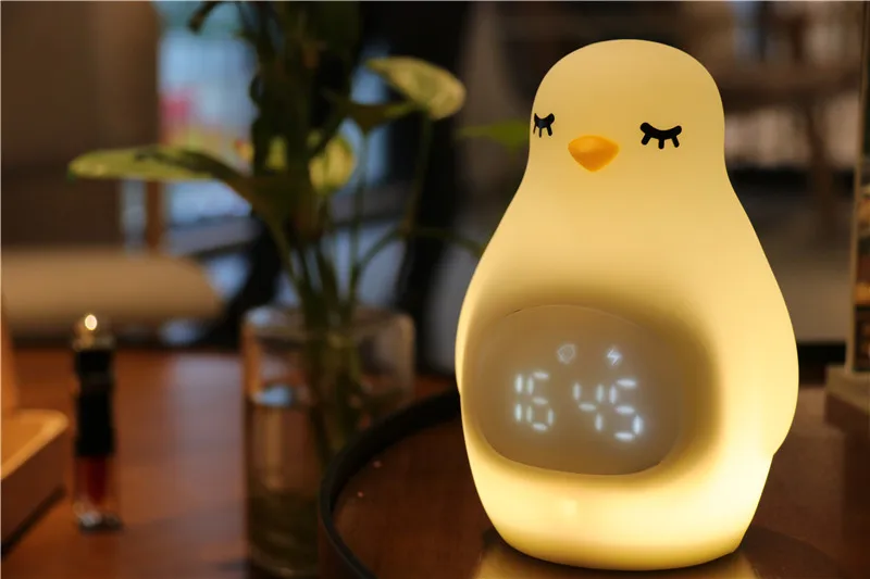 2020 модные подарочные игрушки, рождественский подарок, новейший милый пингвин, настольные часы, подарок, рекламный тренировочный ночник для детей