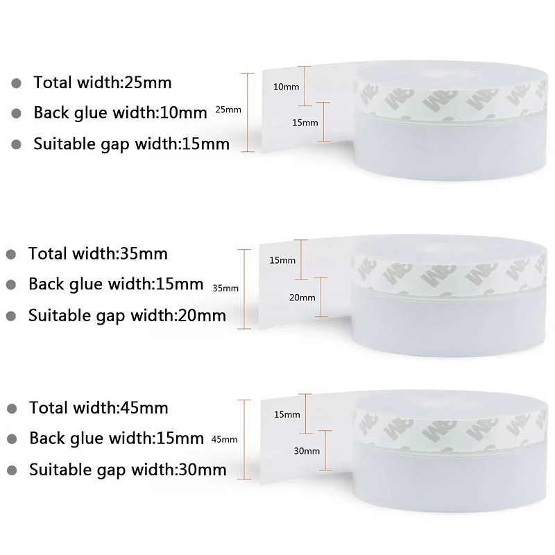 Door Bottom Seal Strip Weather Window Rubber Seal Weatherstrip Windproof Dust Self Adhesive Door Windshield Sealing Tape