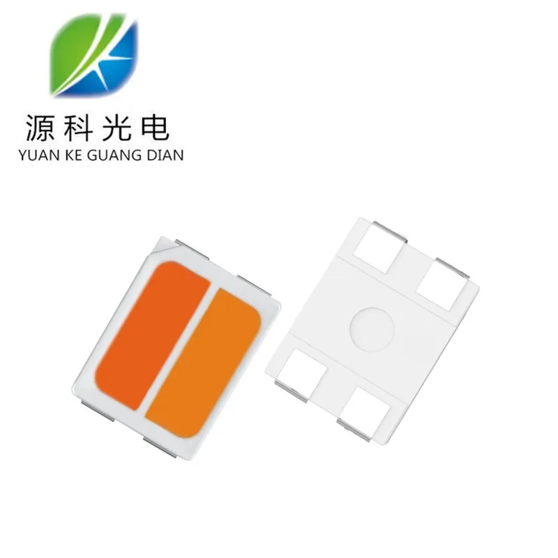 plcc--4 smd led 3528 3527 yellow and blue bi color 590-595nm 460-465nm for car light