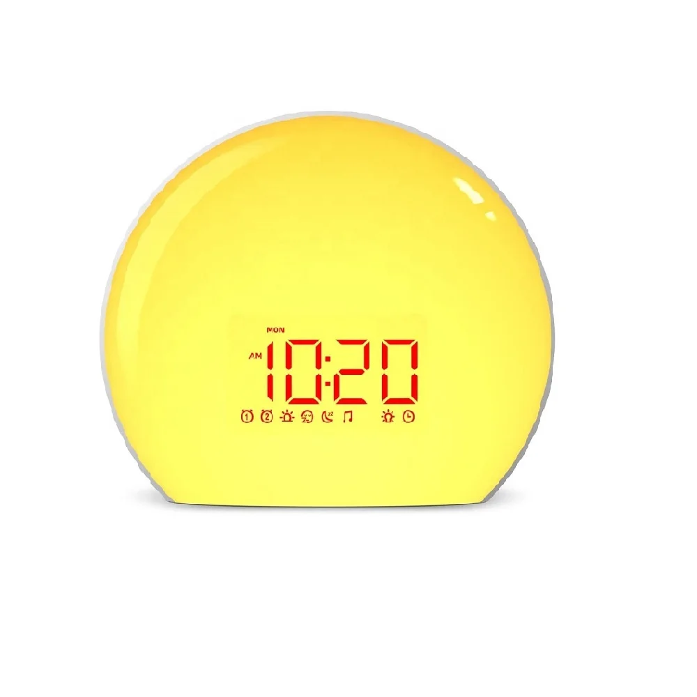 Great design Breathing Light Mode best light alarm clock sleep instrument