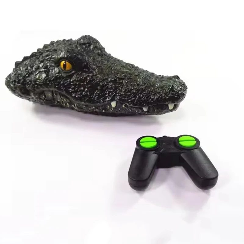 2.4G RC Electric Toys Remote Control Animal Crocodile Simulation RC Alligator Head Boat for Kids Adults Prank