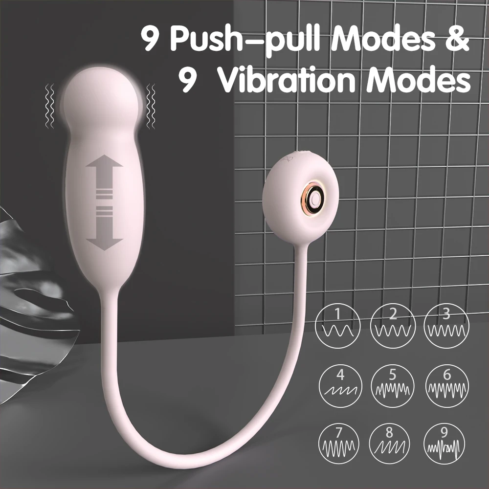 New Arrival 2024 Silicone Female Egg Long Adult Sex Toys Vibrator For Woman with Thrusting Vibrating for Clit Stimulation