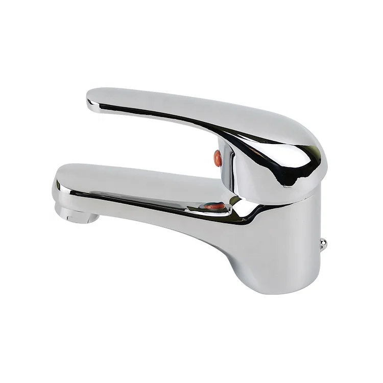 Экономичный хромированный латунный смеситель, однорычажный смеситель для раковины