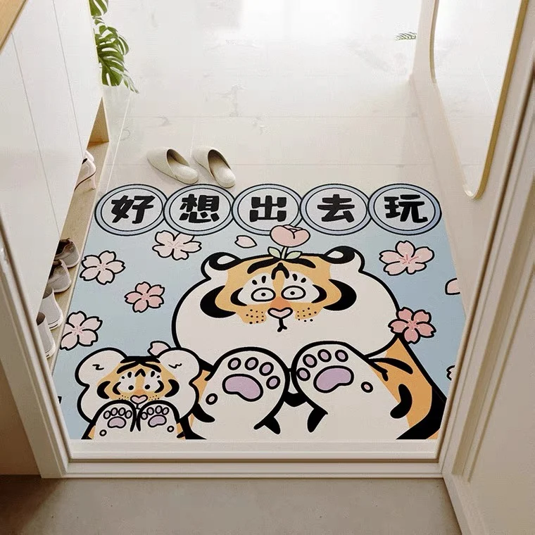 Customized Printed Welcome Door Mat Outdoor  Pvc Coco Coir Door Mat for door entrance