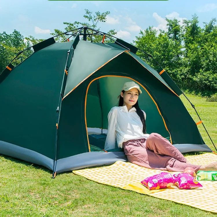 3-4 Person Family Travel Portable Automatic Tent Outdoor Picnic Fishing Camping Pop Up Tent