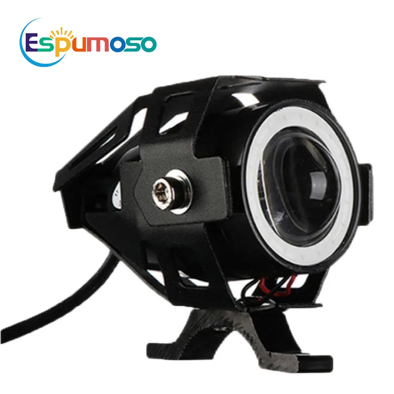 Фара дальнего и ближнего света для мотоцикла Mini U7 Led 30 Вт белая красная синяя зеленая водонепроницаемая светодиодная фара