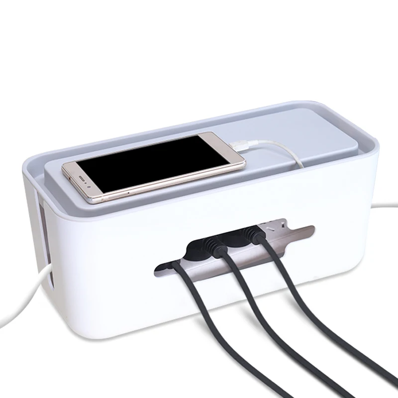 Коробка-органайзер для управления кабелями, большой органайзер для шнуров, коробка для управления кабелями, органайзер для шнуров, для скрытия сетей