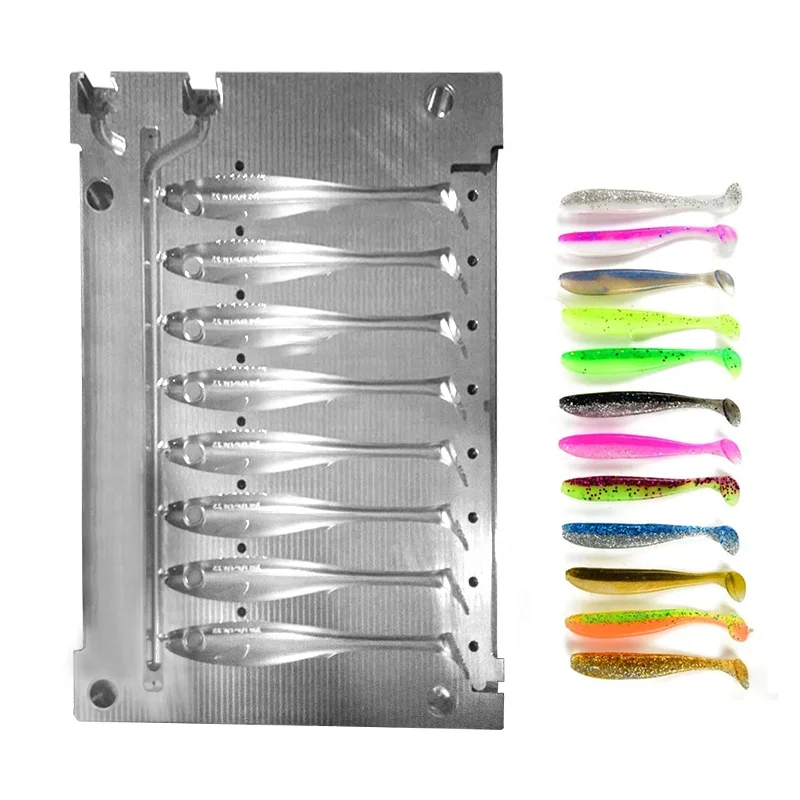 
Curly tail grub artificial panfish crappie bream trout Soft Lure Molds Manufacturers 