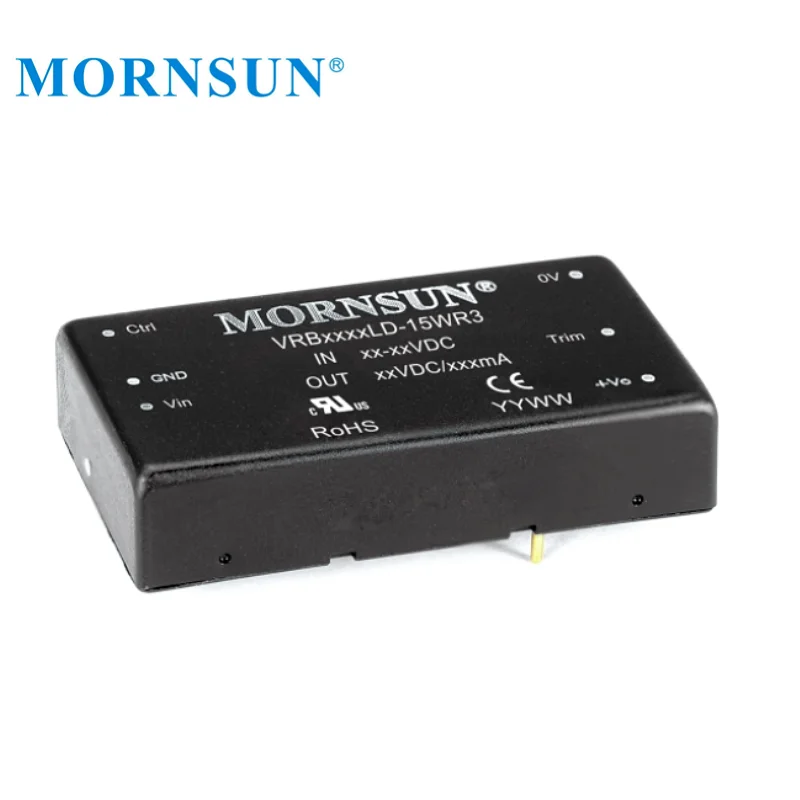 Mornsun VRB4812LD-15WR3 Ultra-wide Input 36V-75V 54V 60V DC to 12V DC Power Supply Converter 15W