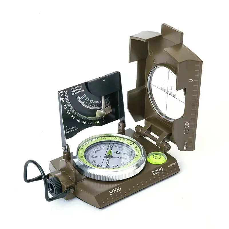 Highly Accurate Multifunction Compass North Pointer Outdoor Waterproof Multifunction Compass with Inclinometer