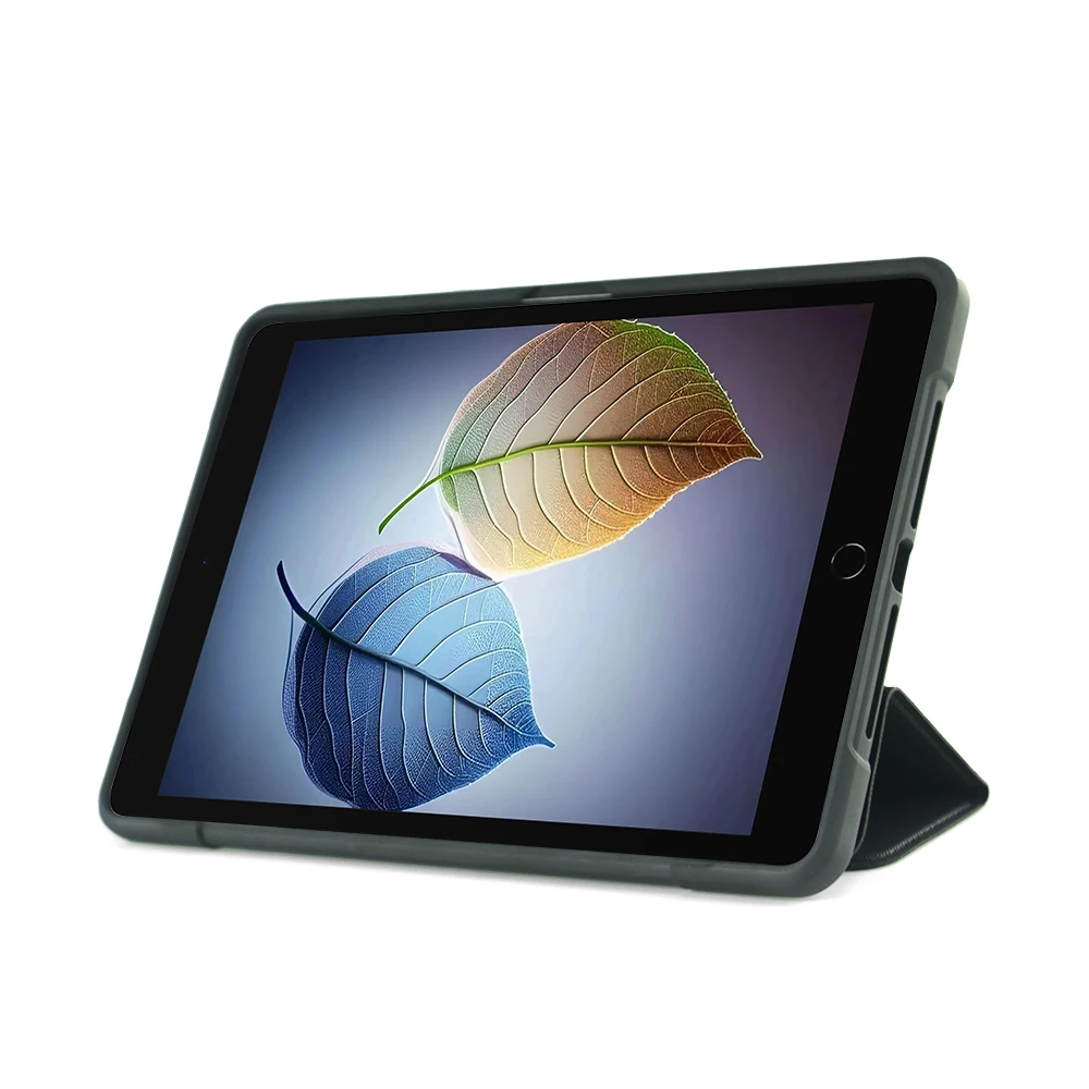 Shockproof Rugged Case V- Strap Holding Back Cover Hard PC Anti-fall Corner Airbag Tablet Case for iPad 7/8/9th