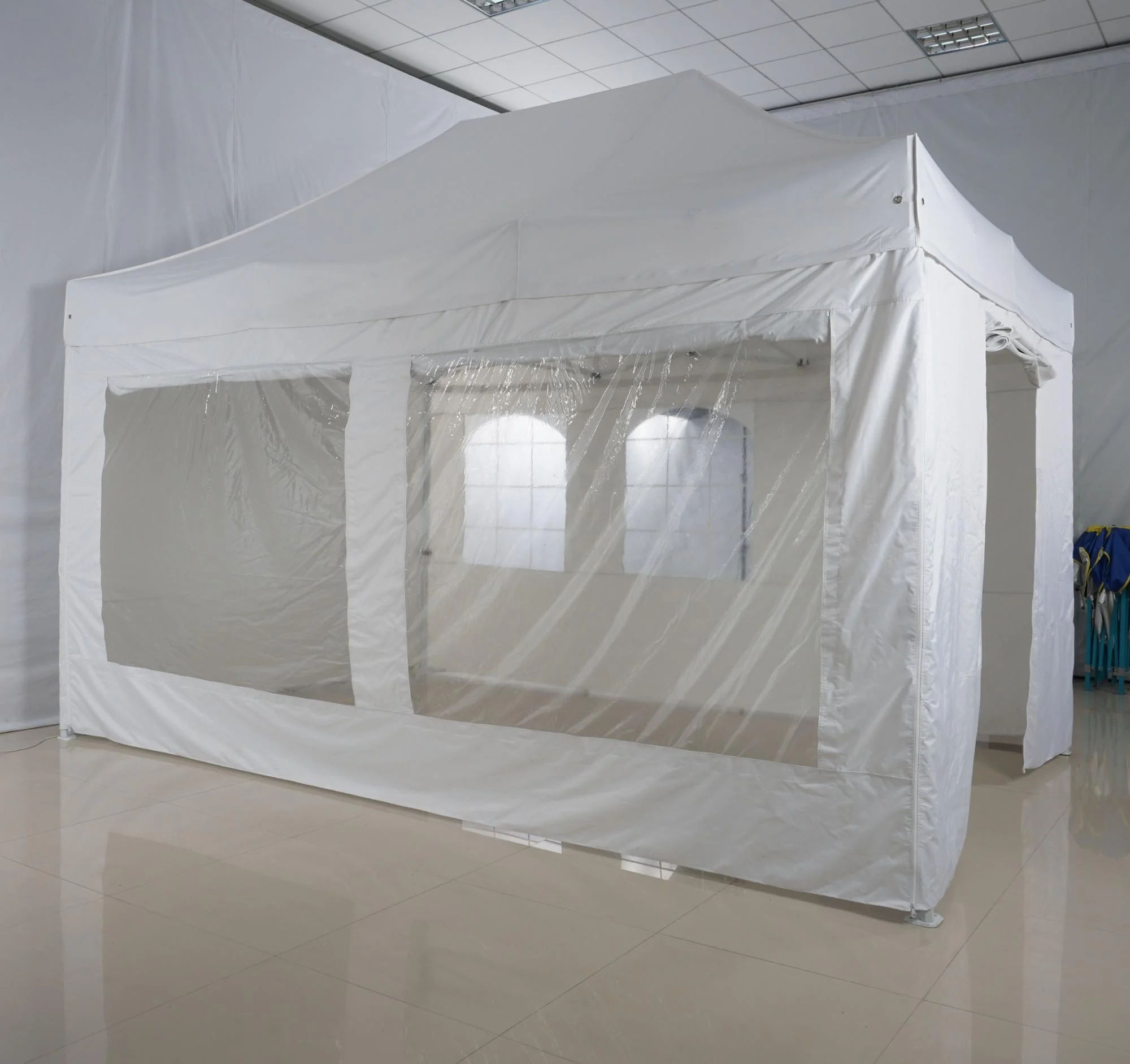 4X8M Large Folding Tent With Pvc Window gazebo And Roll Up Door Sidewall canopy