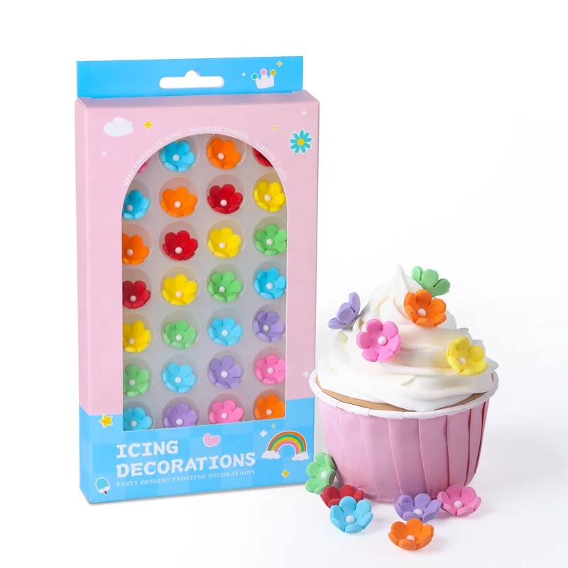 Edible Daisy Sugar Sprinkles Flowers Baking Decorate Cake Decoraionts Sprinkles Edible Candy for Girls Cake Decorations