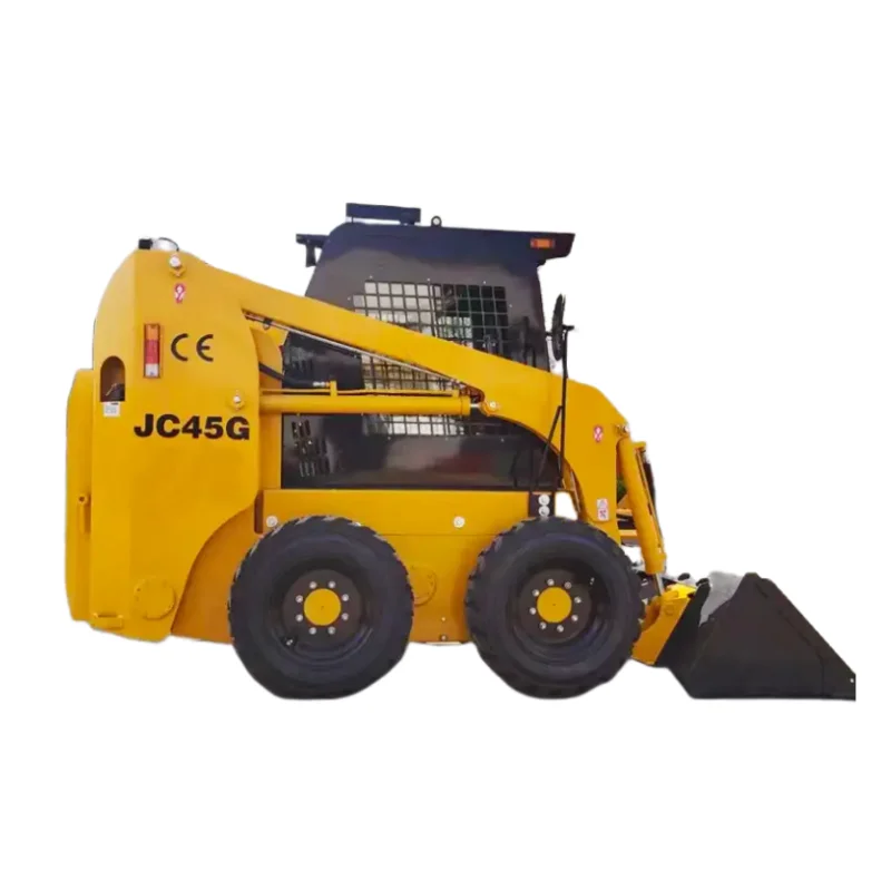 CE EPA high quality 4WD mini skid steer track loader with  crawler small skid steer loader with 4in1 bucket attachment for sale