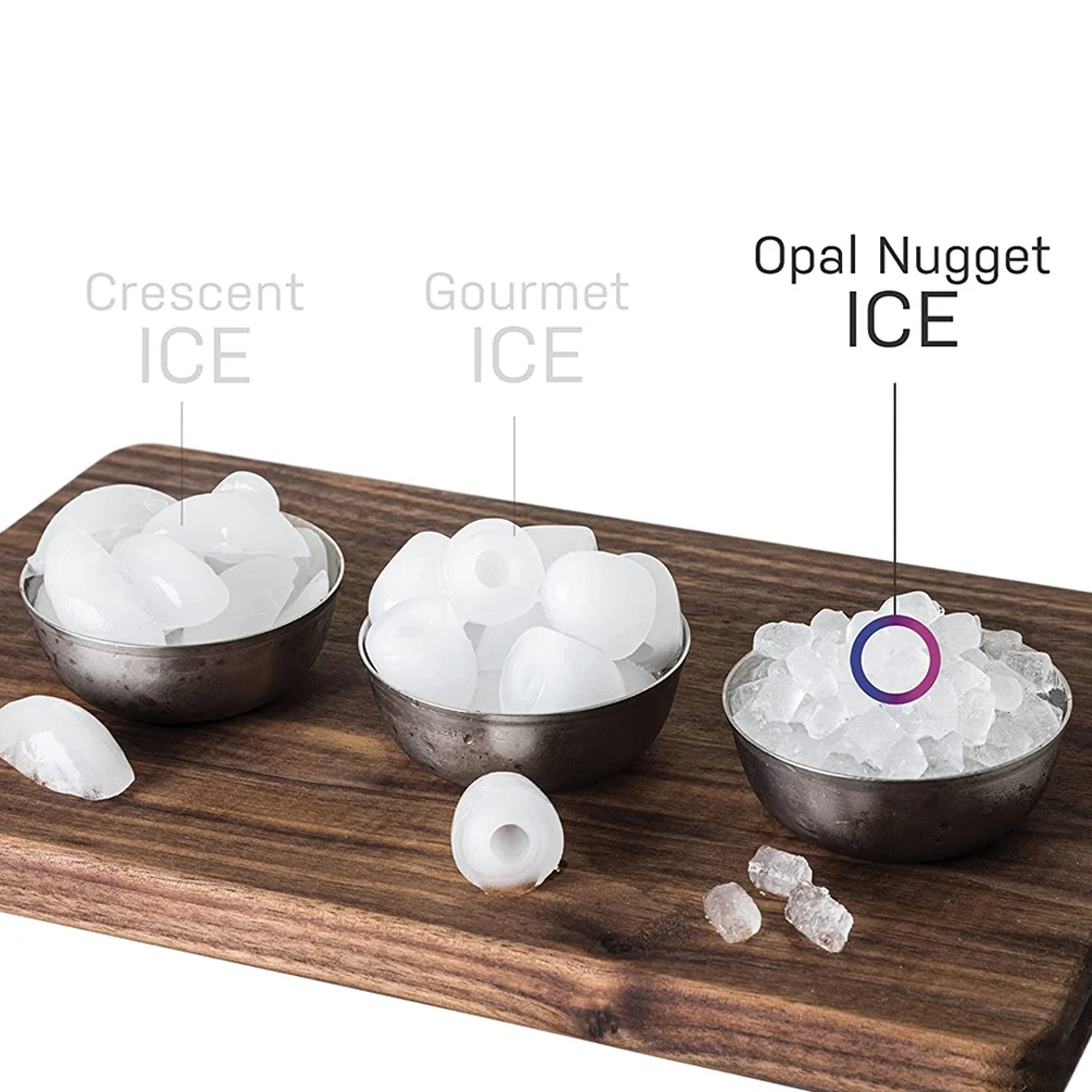Household Ice Maker Nugget Soft Chewable Ice Portable Nugget Pellet Ice Maker 15kg Countertop Home Bars Restaurants