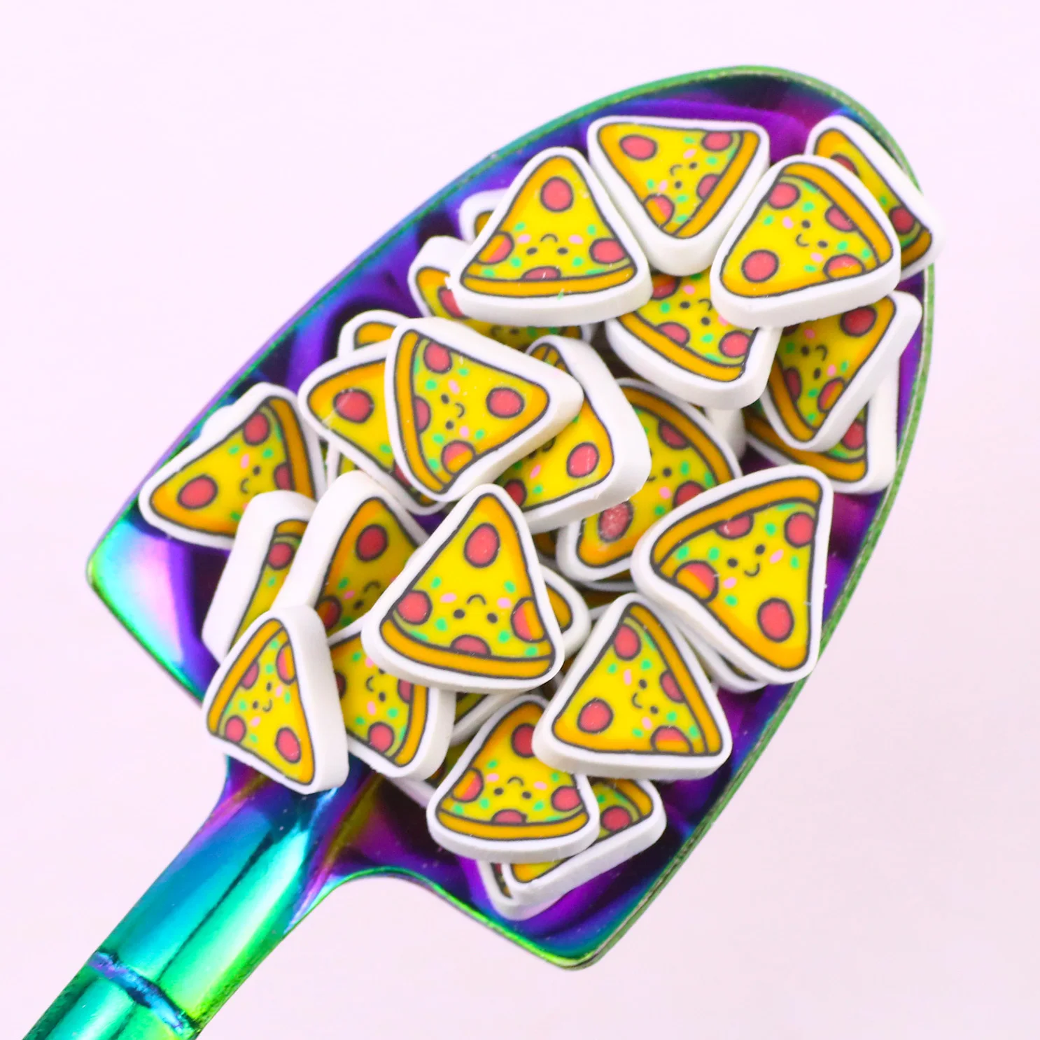 500G 5MM 10MM Pizza Polymer Clay Sprinkles Slices Pizza for Slime DIY Craft Art Decoration Nail Tumblers