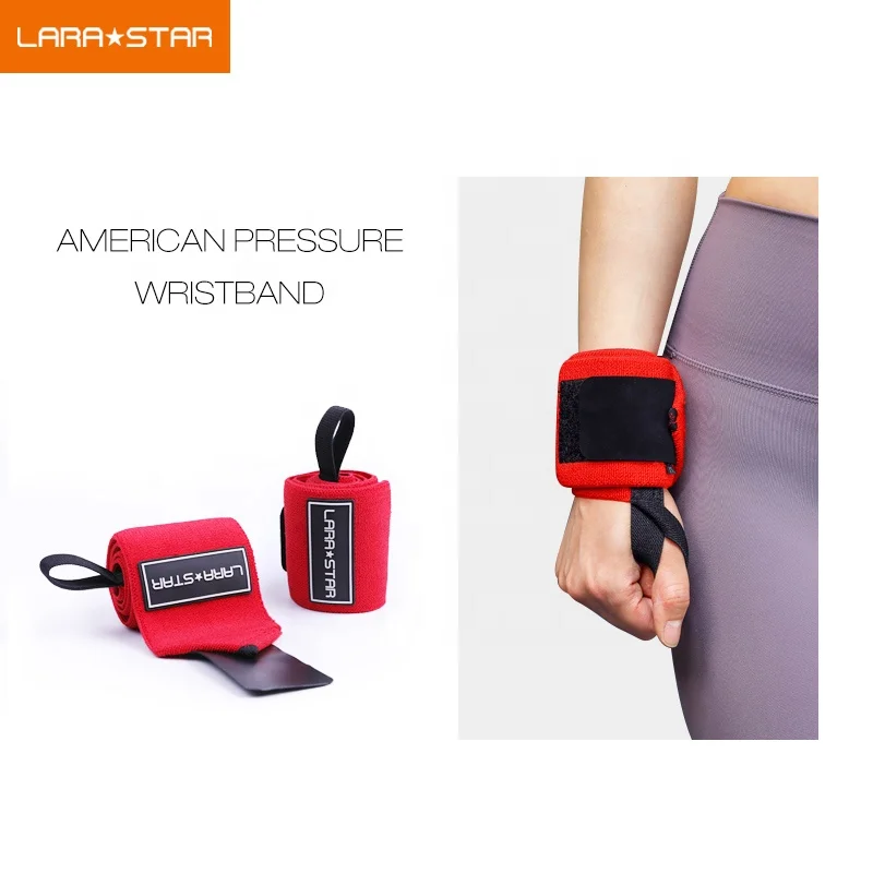Bodybuilding Power Lifting Wrist Supports Assist Straps Grip Strength Weightlifting Gym Wristband Wrist Wrap