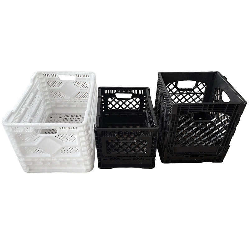 Collapsible Moving Boxes Bread Milk Crate Plastic Scrap, Shipping Storage Logistic Box Foldable Plastic Crates