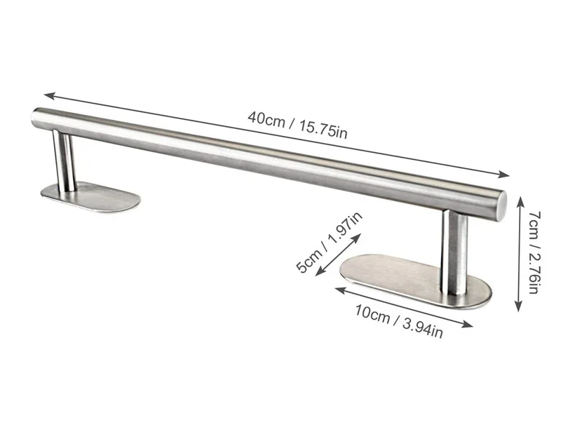 Прямая Заводская поставка держатель для полотенец ванной комнаты из нержавеющей стали с полированной поверхностью настенная кухонная стойка