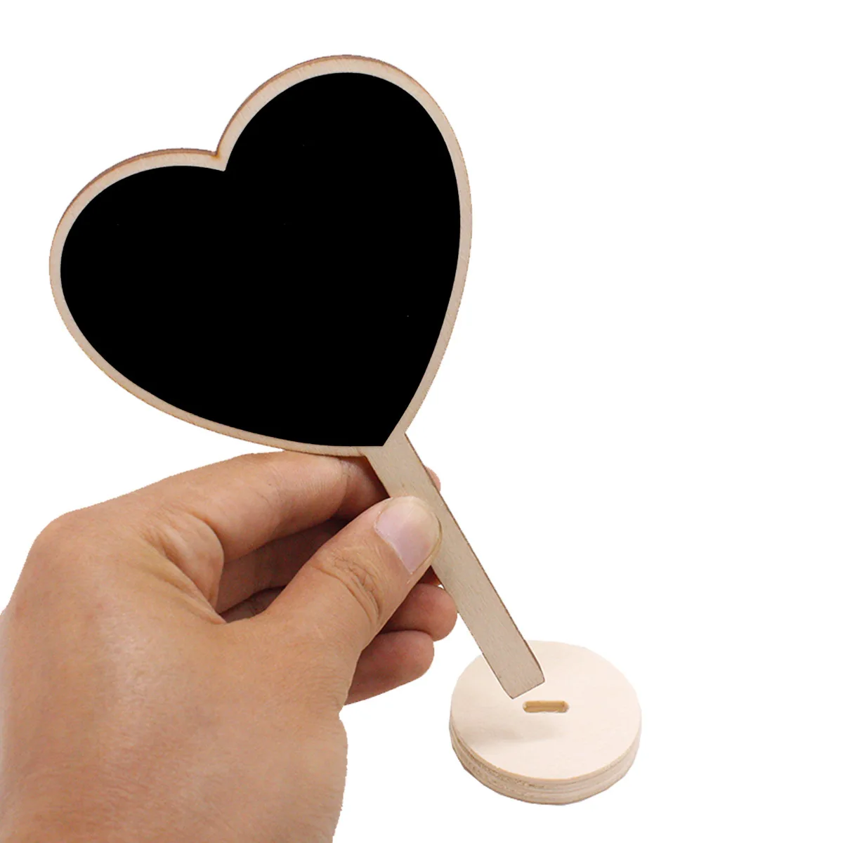 Home Decoration Wooden Wedding Guest Book Wood Tags Message Board Creative Small Blackboard Table Number Ornaments