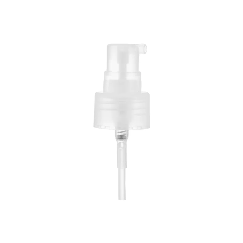 24/410 Plastic Serum Pump With Over Cap 0.4cc Output Cream Dispenser Pump For cosmetic Bottle