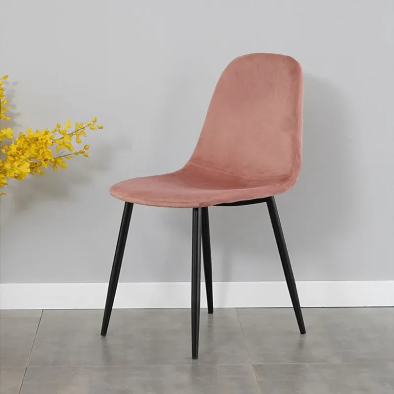 Small Space Kitchen Dinette Rectangular Modern Clear Glass Dining Table And Fabric Chairs Set For 4 People