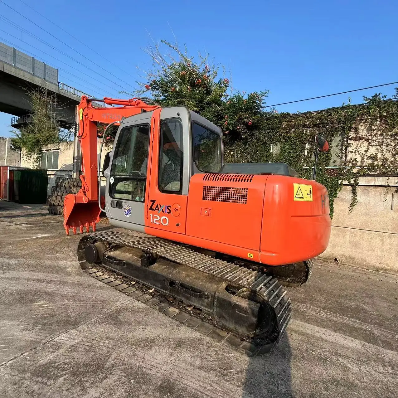 Used 12ton ZX120 Japan brand excavator HITACH I 12 ton used excavadora for sale
