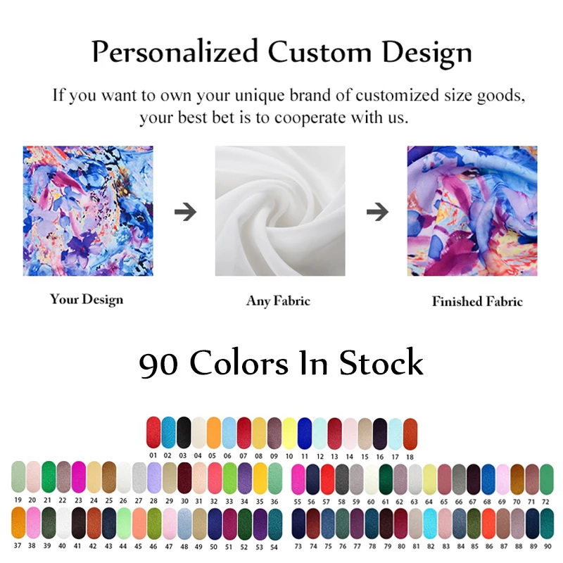 China Factory Supplier OEM Custom color or printed 100% Mulberry silk paj in stock