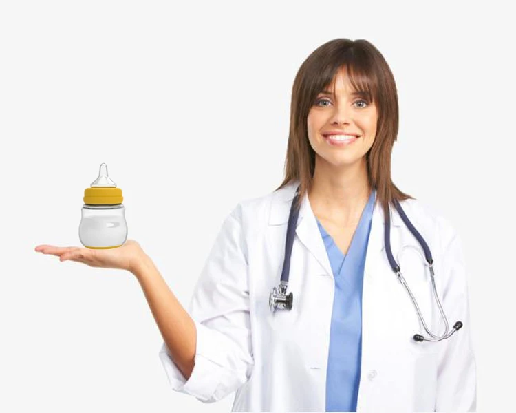 Silicone hand free breast pump Intelligent baby feeding patent design