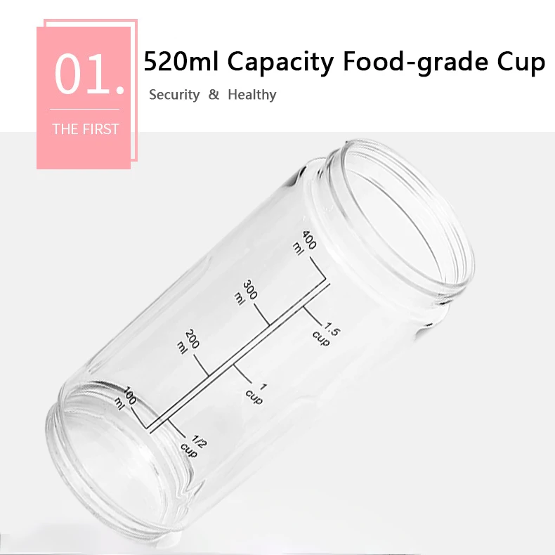 Juicer Squeezer Portable Juicer Mini Blender USB Rechargeable Small Personal Blender Mixer Waterproof Juicer Cup