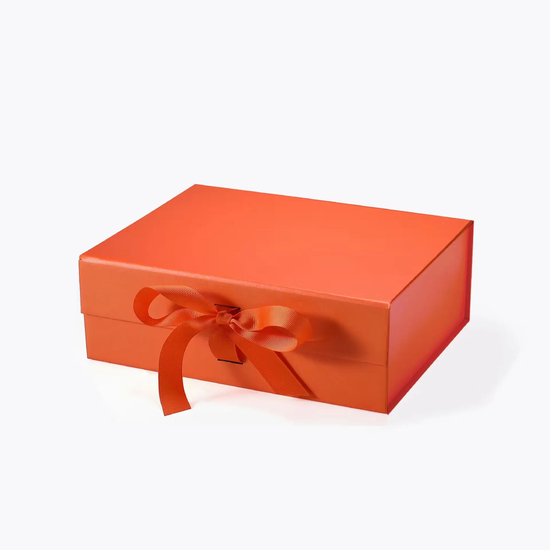Custom Foldable Cardboard Biodegradable Environmental Cardboard Foldable Gift Box Custom Print Paper Clamshell Magnetic Gift Bo