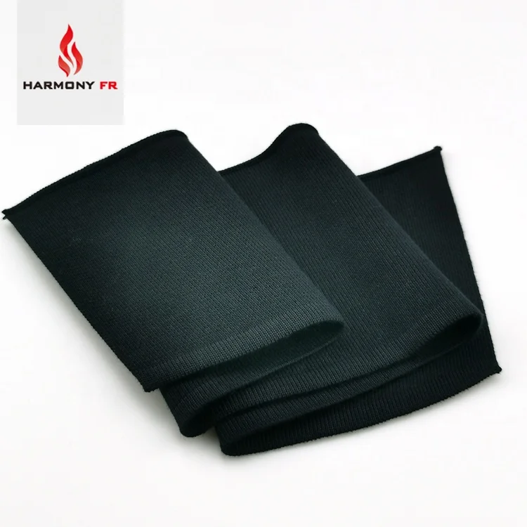 Custom 100% Cotton Knitted Flame Retardant Flat Rib Collar