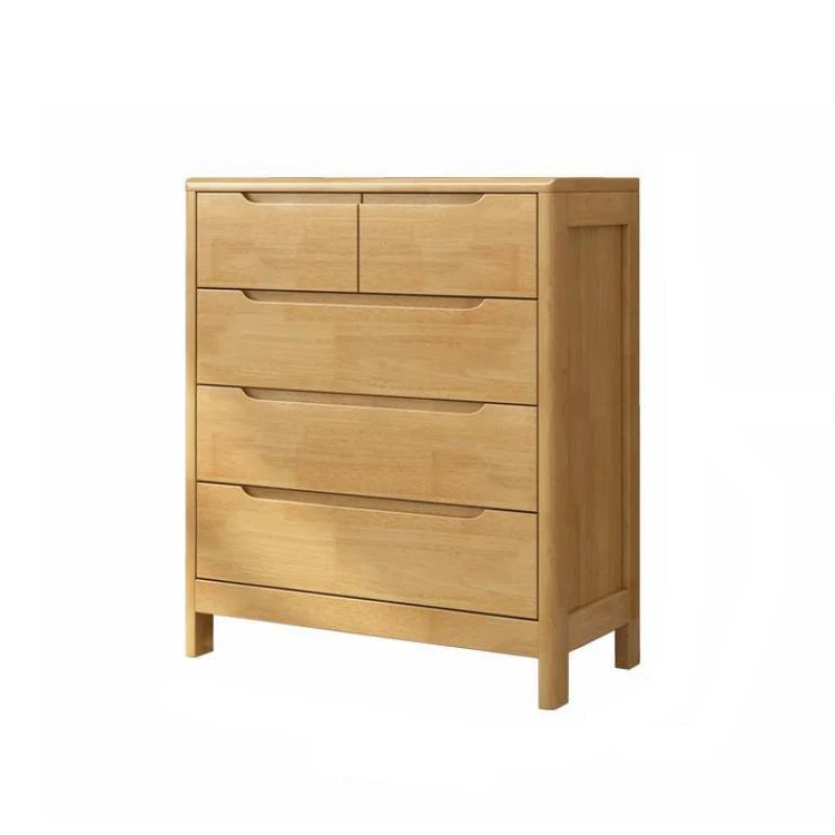 Walnut White wooden bedroom living room furniture storage six drawers medical chest cabinet