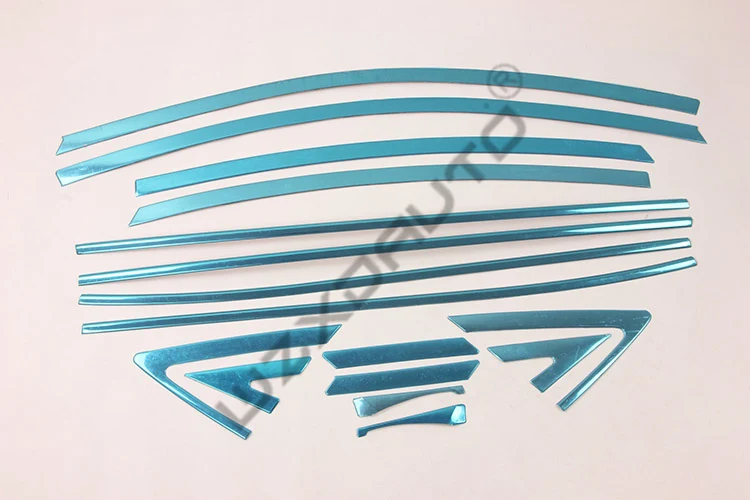 WZXD 10 pcs Car Window Decoration Strip Body Exterior Accessories For Hyundai Accent For Verna 2011 2016