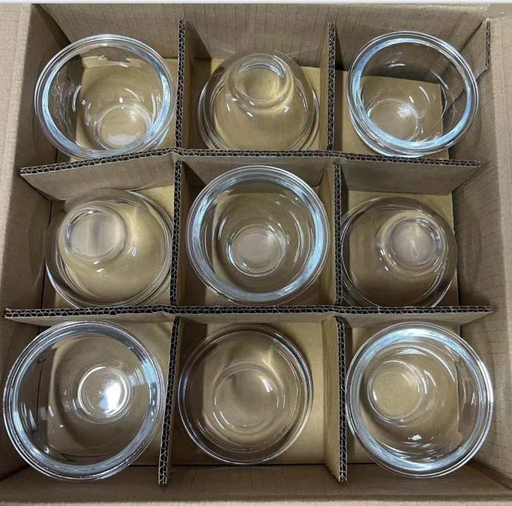 В наличии на складе 180 мл стеклянная миска для микроволновой печи чаша фруктов смешивания