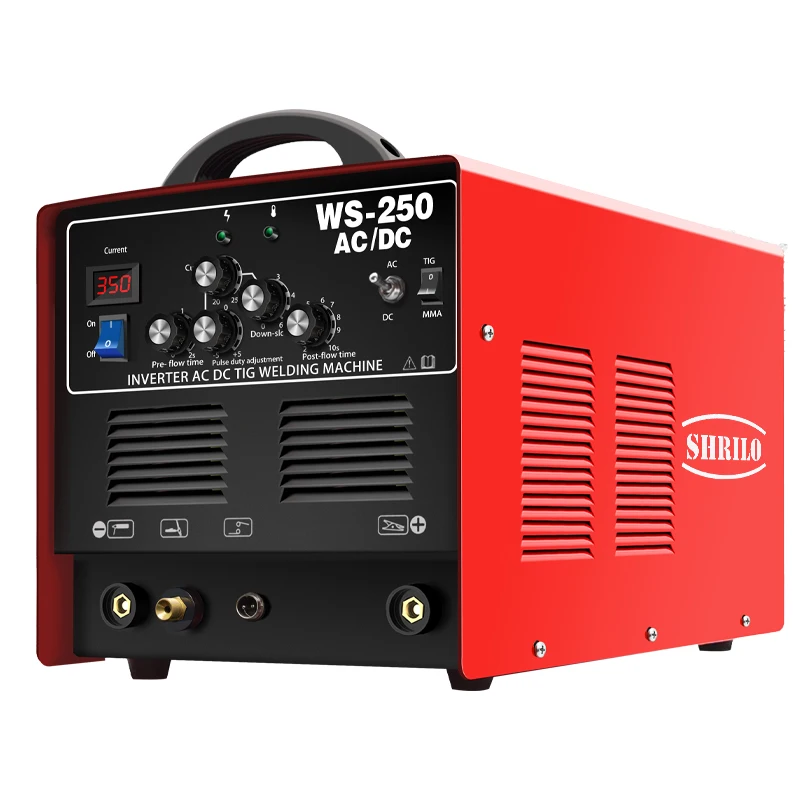 220V  igbt inverter Ac dc Pulse Tig ac dc welder Argon aluminum tig Welding Machine WSE-250