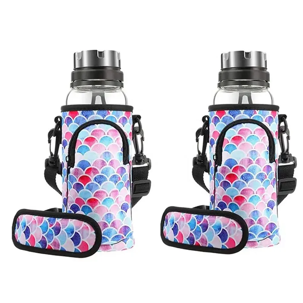 Подходит для 32 унций/40 унций неопрена с плечевым ремнем сумка карманная ручка переноски бутылки водой держатель