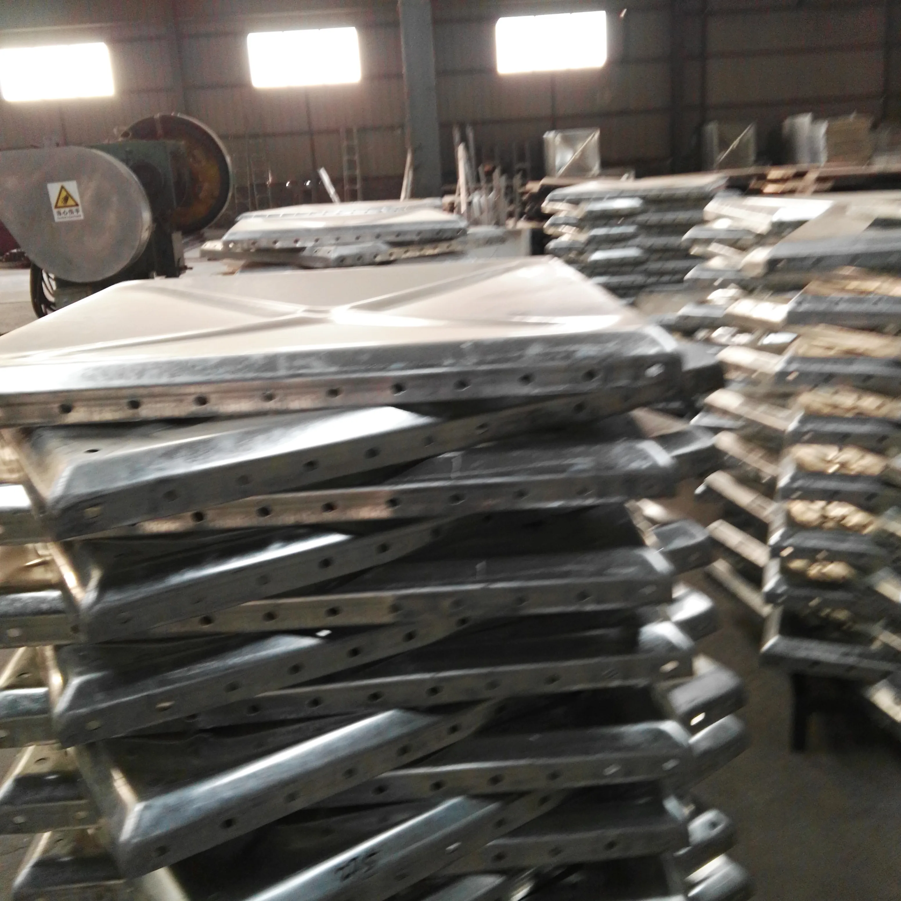 10000L hot dip galvanized HDG steel panels assembled rectangular big capacity pure water treatment water tank