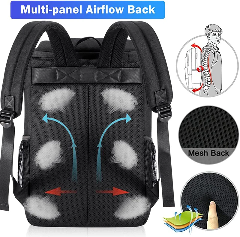 Daily Work Business Use Lunch Cooler Bag Versatile Function Wine Cooler Bag With Wine Pockets Beverage Cooler Keep Cold 16 Hours