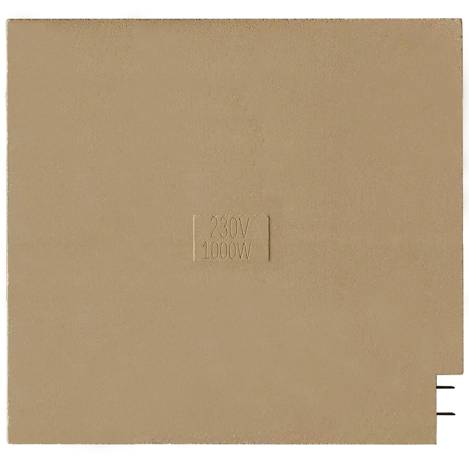 Inertia Magnesia ceramic stone block 1000 W M3535 thickness 20 mm 6.3 mm terminals built in Iron chromium aluminum heating wire