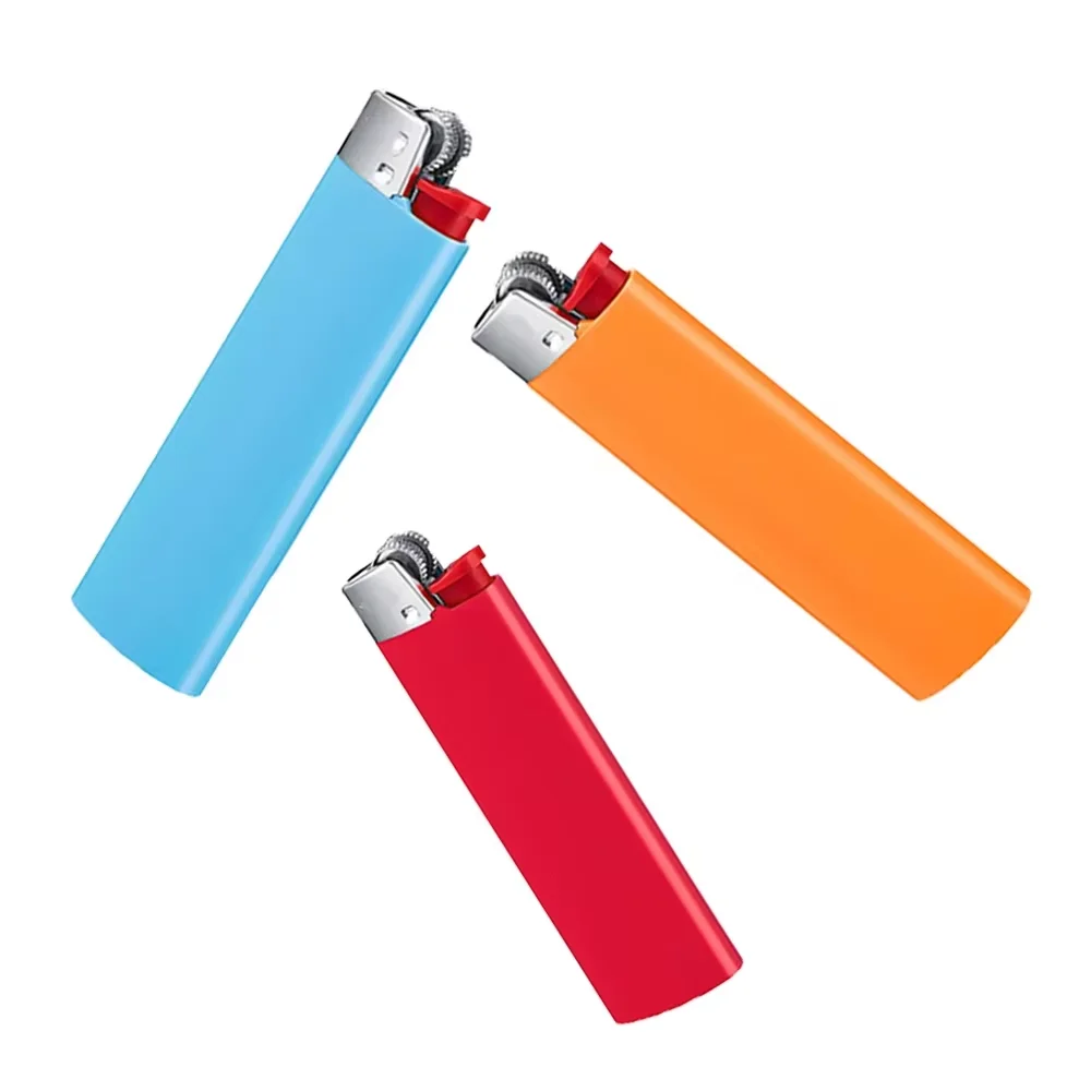 Wholesale J26 Lighters Custom J6 Lighters Big Size Rechargeable Plastic Lighters 50+3pcs Per Pack for Parties and Smoking