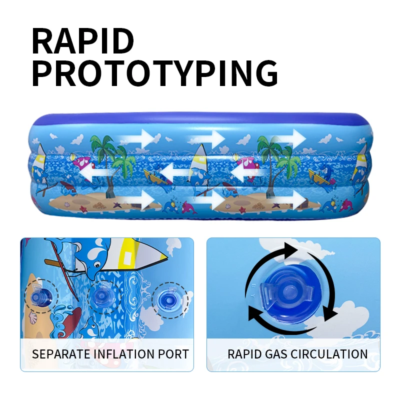 factory Spot promotion pool comfortable inflatable swimming pool printing pattern thickened material inflatable swim pool