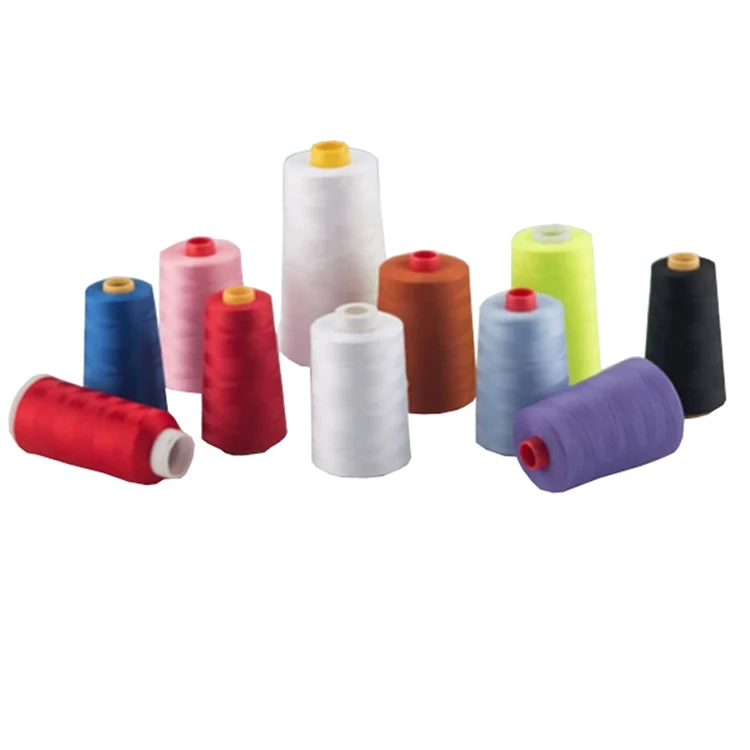 OEM 20/2 multi color 100% spun polyester sewing thread