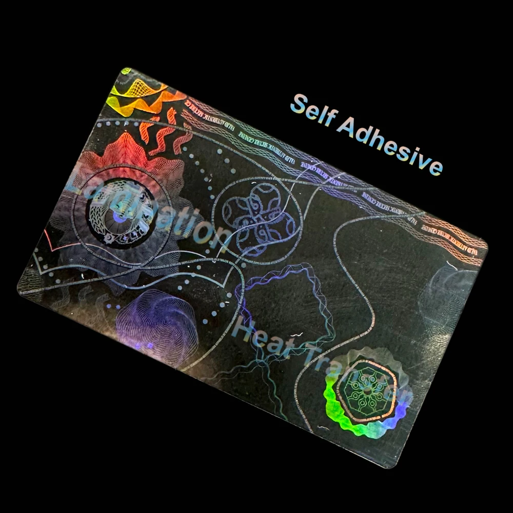 China Professional Manufactory Custom Holographic Holo PVC Clear Sticker Sheet Self Adhesive Holographic Film For Stickers