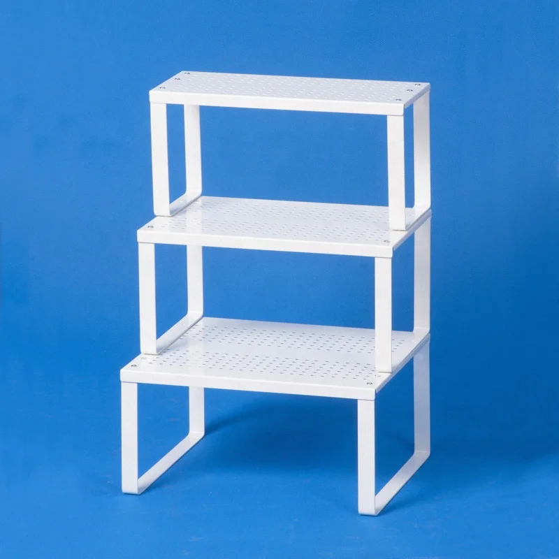 3 in 1 small metal shelf for kitchen organization