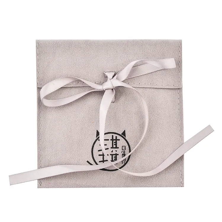 
Luxury Velvet Bag Custom Logo Printed Gift Packing Bag Drawstring Velvet Pouches For Jewellery 